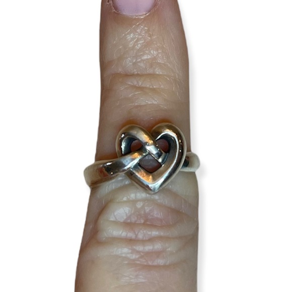JAMES AVERY Heart Knot Ring .925 Sterling Silver Size 6 - Picture 6 of 8